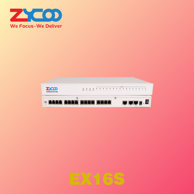 16 X RJ11 FXS Ip Analog Gateway 2 X 10/100Mbps Dengan Semua Ekstensi IP