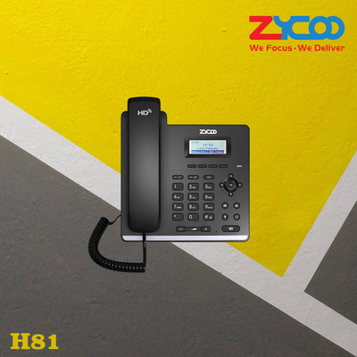 DC 5V/0.6A Wifi Telepon Meja Voip 4.3W Untuk Karyawan Perusahaan