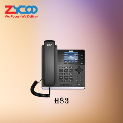 Telepon Meja VoIP Bluetooth IEE802.11b Telepon Bisnis Kecil 4 Baris